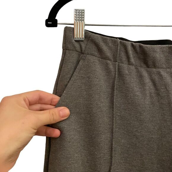 Everlane NWOT Heather Gray High Rise Wide Leg Everyday Minimalist Neutral Pants - Picture 3 of 9